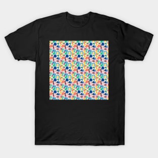 hand drawn abstract element pattern T-Shirt